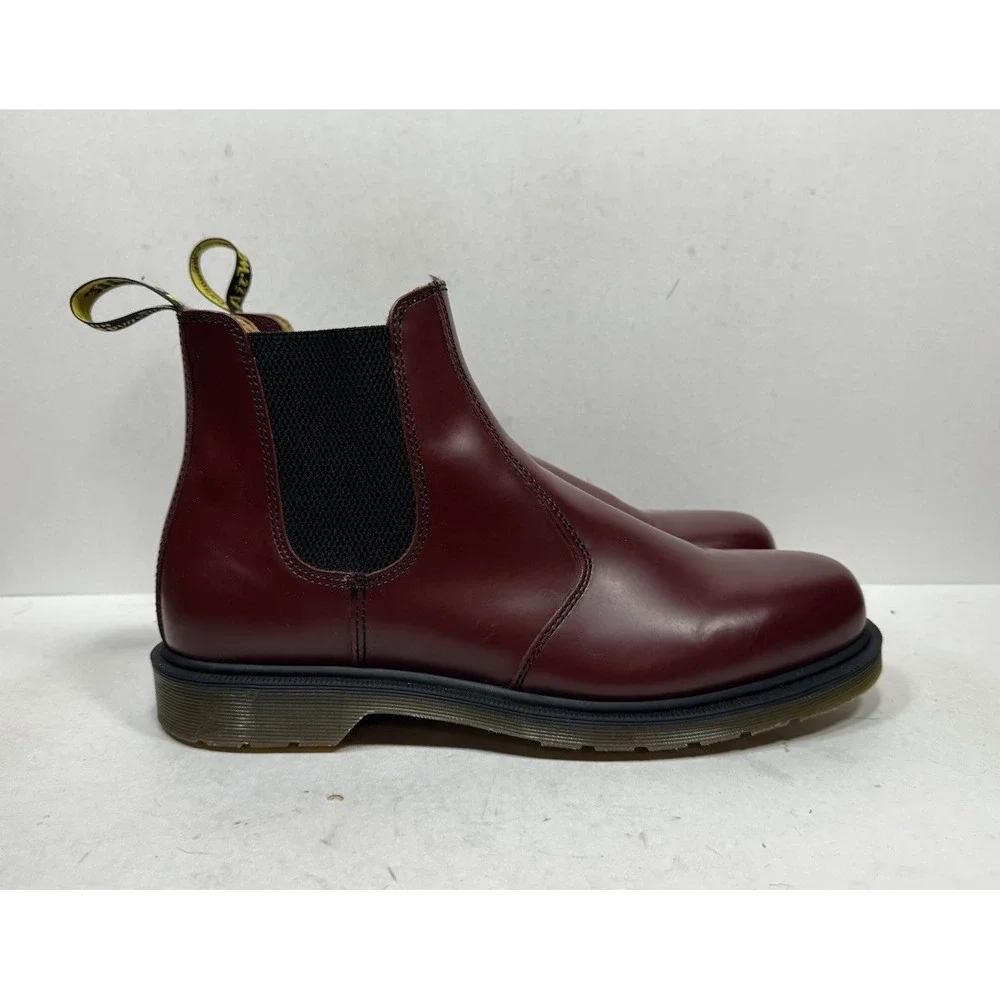 Doc Dr.‎ Martens 2976 Chelsea Boots Mens Size 13 Red Leather Ankle